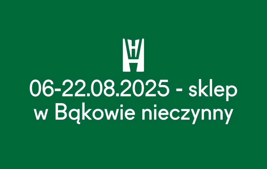 Sklep stacjonarny w Bąkowie - nieczynny 6-22.08.2025